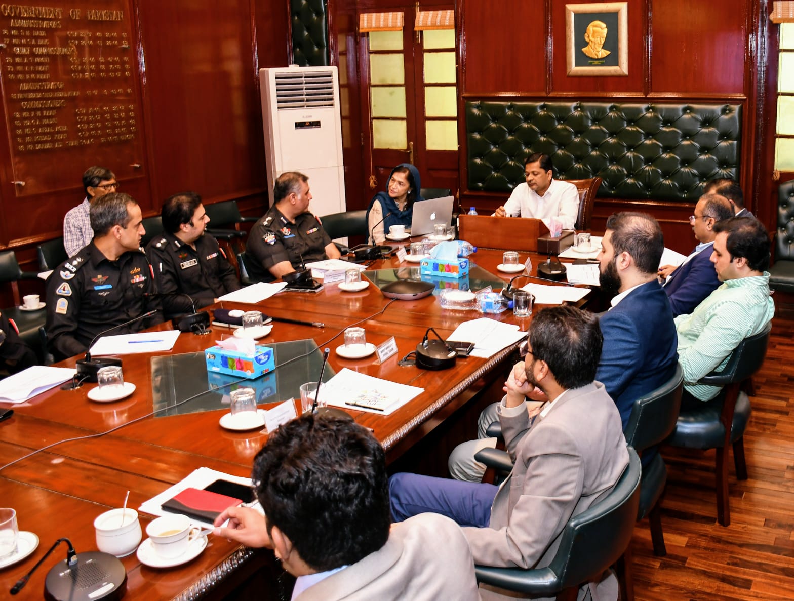 Meeting on Complaints of human rights violations are increasing in Karachi  Briefing of Human Rights Department to Commissioner Karachi Syed Hassan Naqvi on 12/06/2024