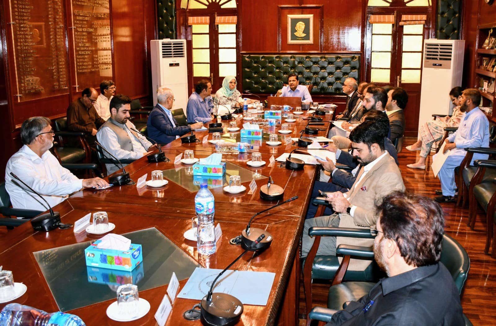 Commissioner Karachi Syed Hassan Naqvi chaired a meeting regarding ensuring the preparedness of the upcoming heatwave 2024. The Meeting attended by The Deputy Commissioners Karachi, and officers of Karachi water & sewerage Board, MC KMC, Health Services, 