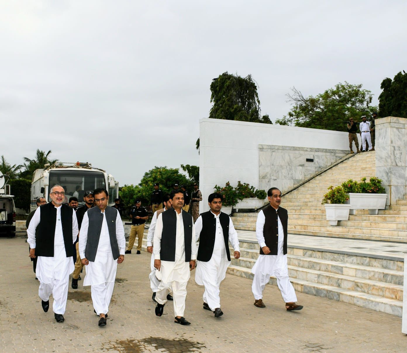 Celebrating Pakistan Independence Day flag raising ceremony