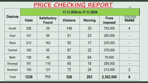 Price Checking Report