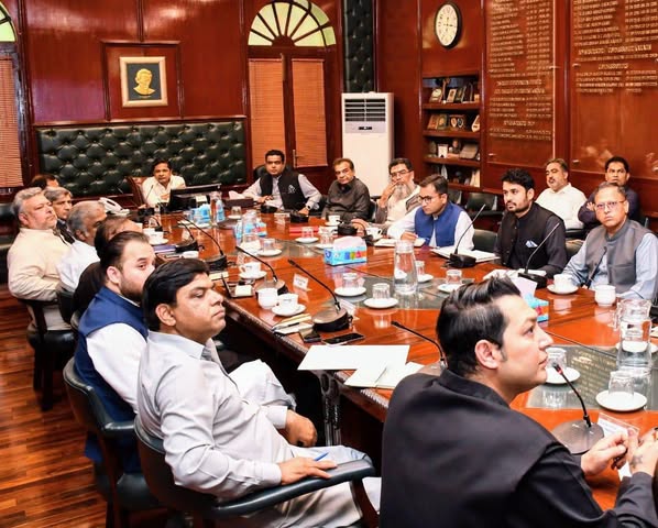 Commissioner Karachi today chaired a meeting along with concerned officials of developing model roads.