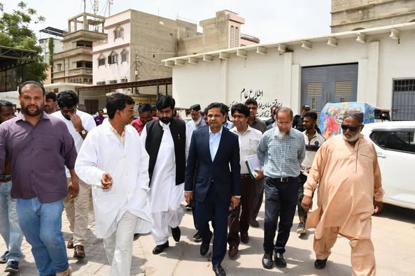 Commissioner Karachi visited district west along with Deputy Commissioner West
