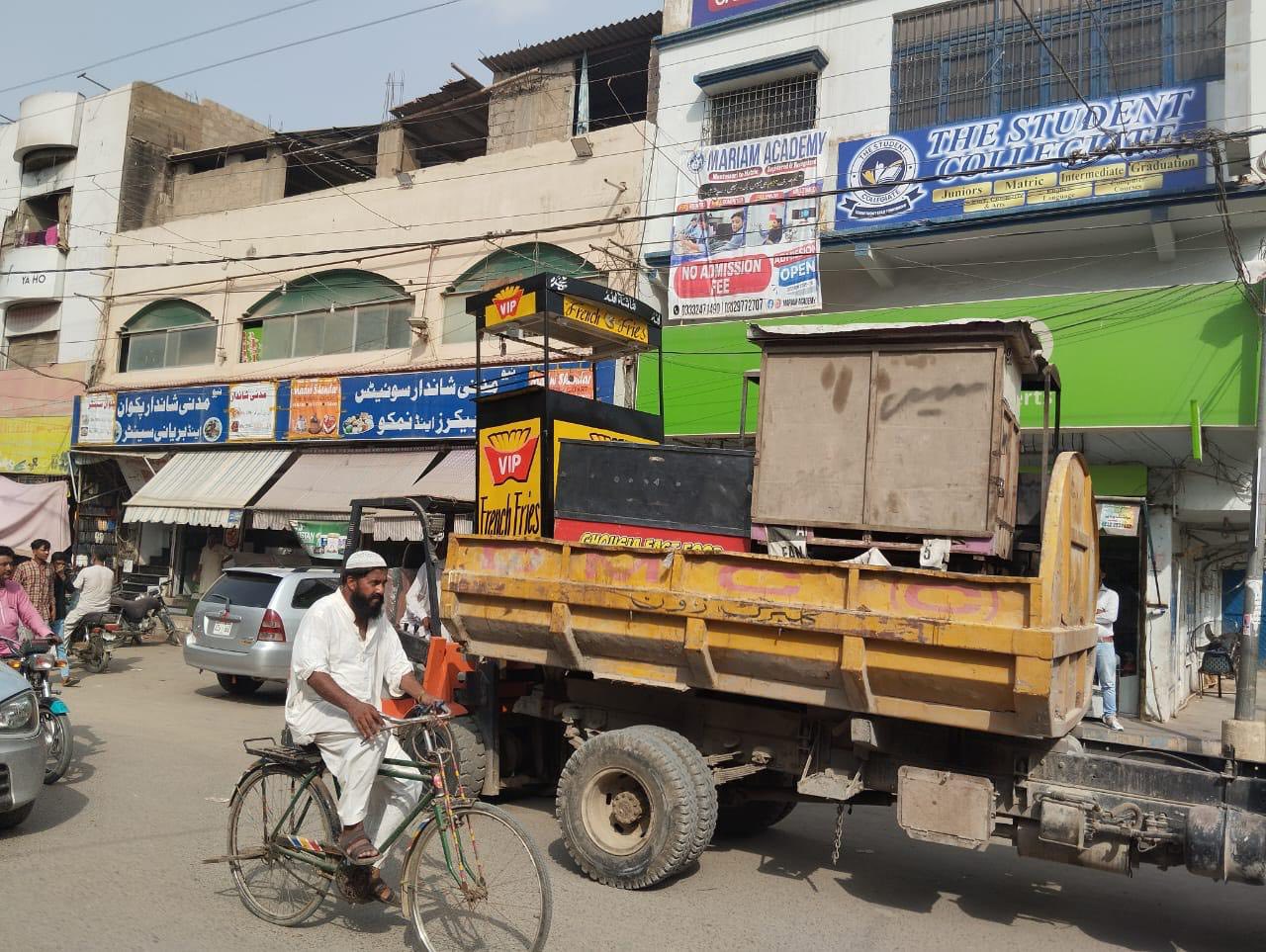 Anti Encroachment operations took place in sub division Korangi and Gulberg
