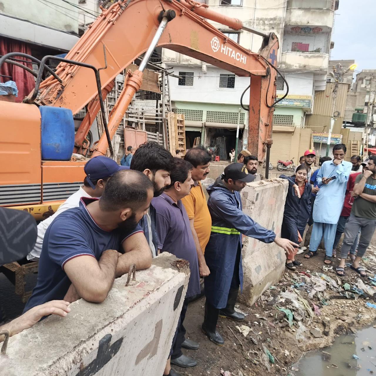 Assistant Commissioner Lyari visits Pitcher Drain.