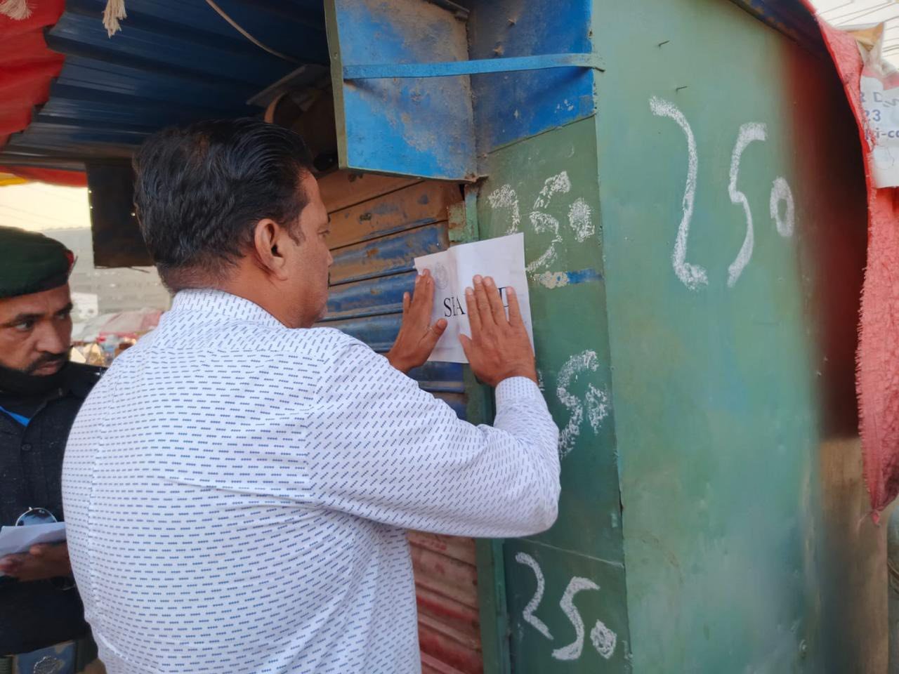 Action against illegal/unauthorized LPG shops in SD Model Colony