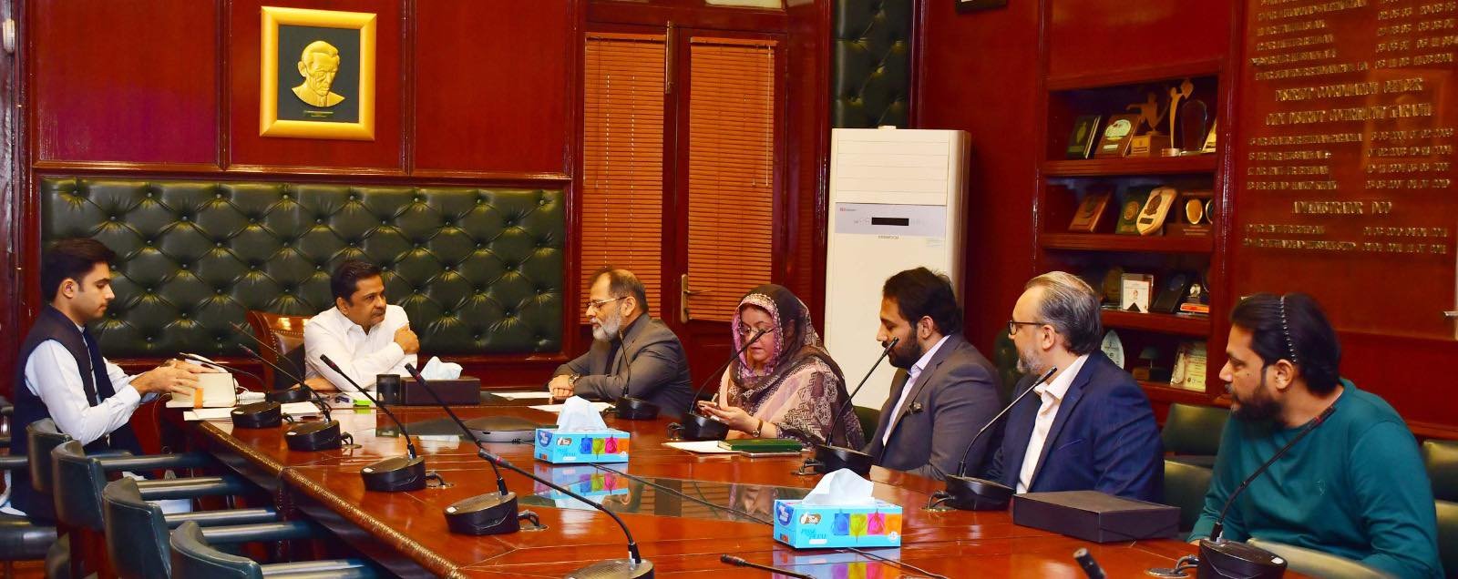 Meeting with a high-level delegation of the State Bank of Pakistan,