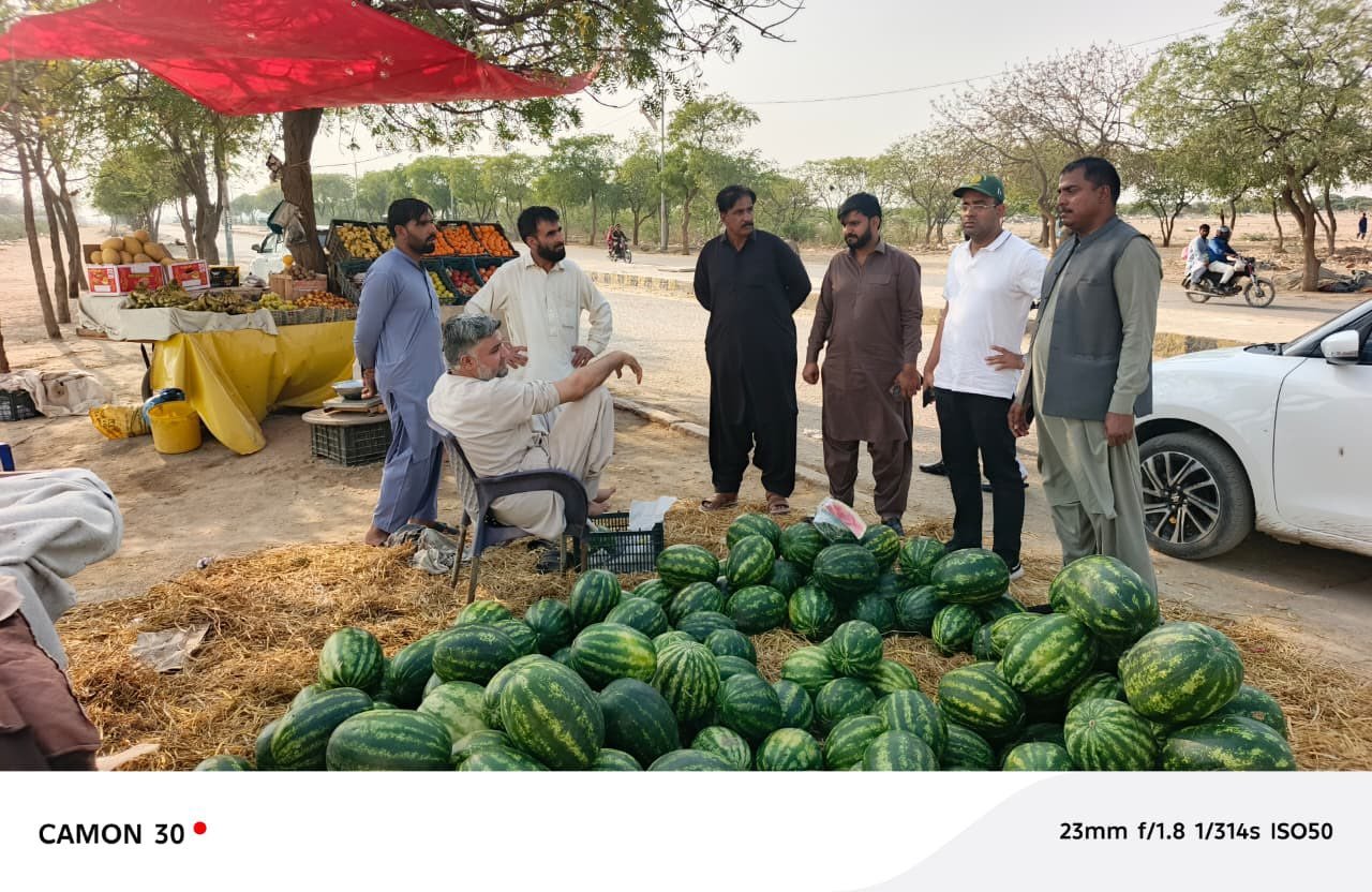 Assistant Commissioners Bin Qasim is conducting market visits