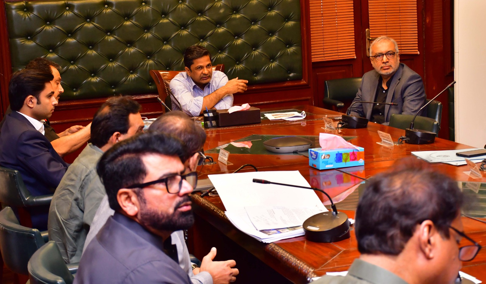 Meeting to Review Progress on the Repair and Beautification of Shahrah Faisa