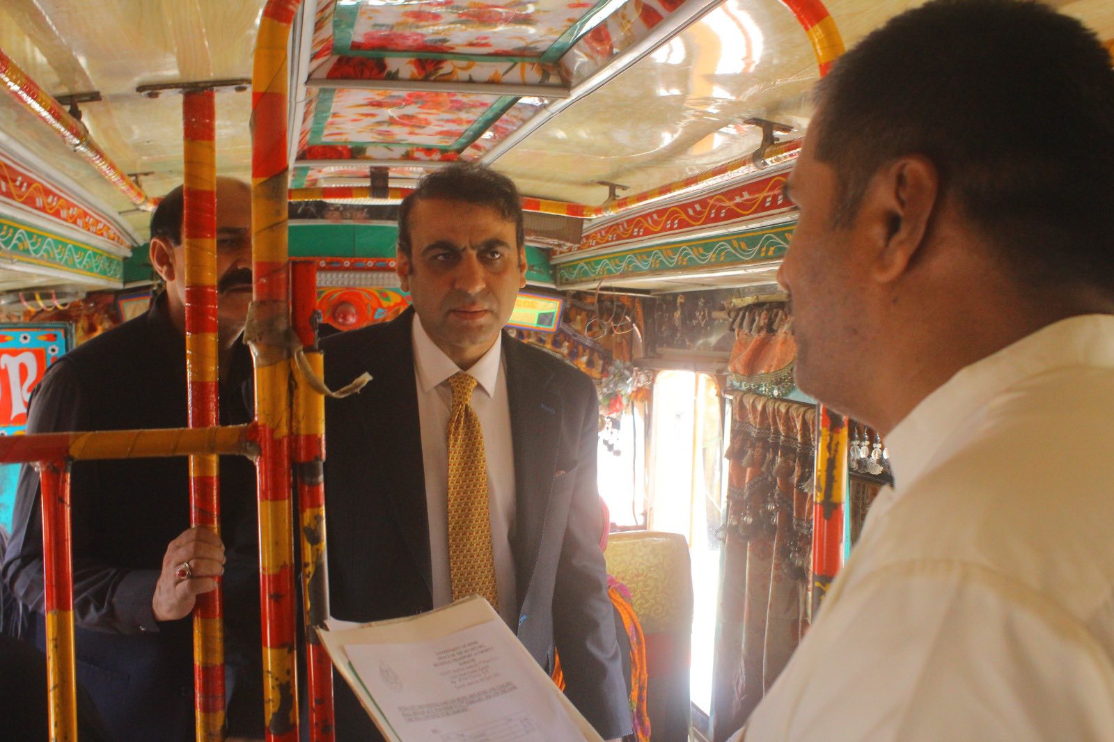 Inspection of intra-city transport fares was conducted across Korangi in the presence of Deputy Commissioner Korangi and Secretary Regional Transport Authority.