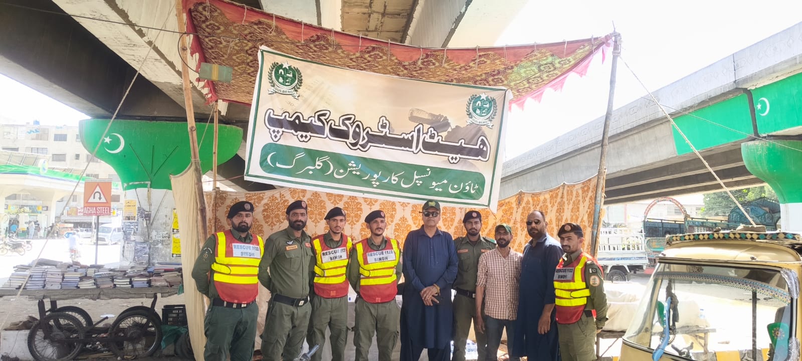 Heatwave relief camps