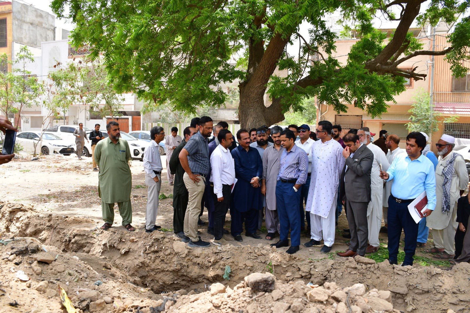 Visit to various areas of District Korangi