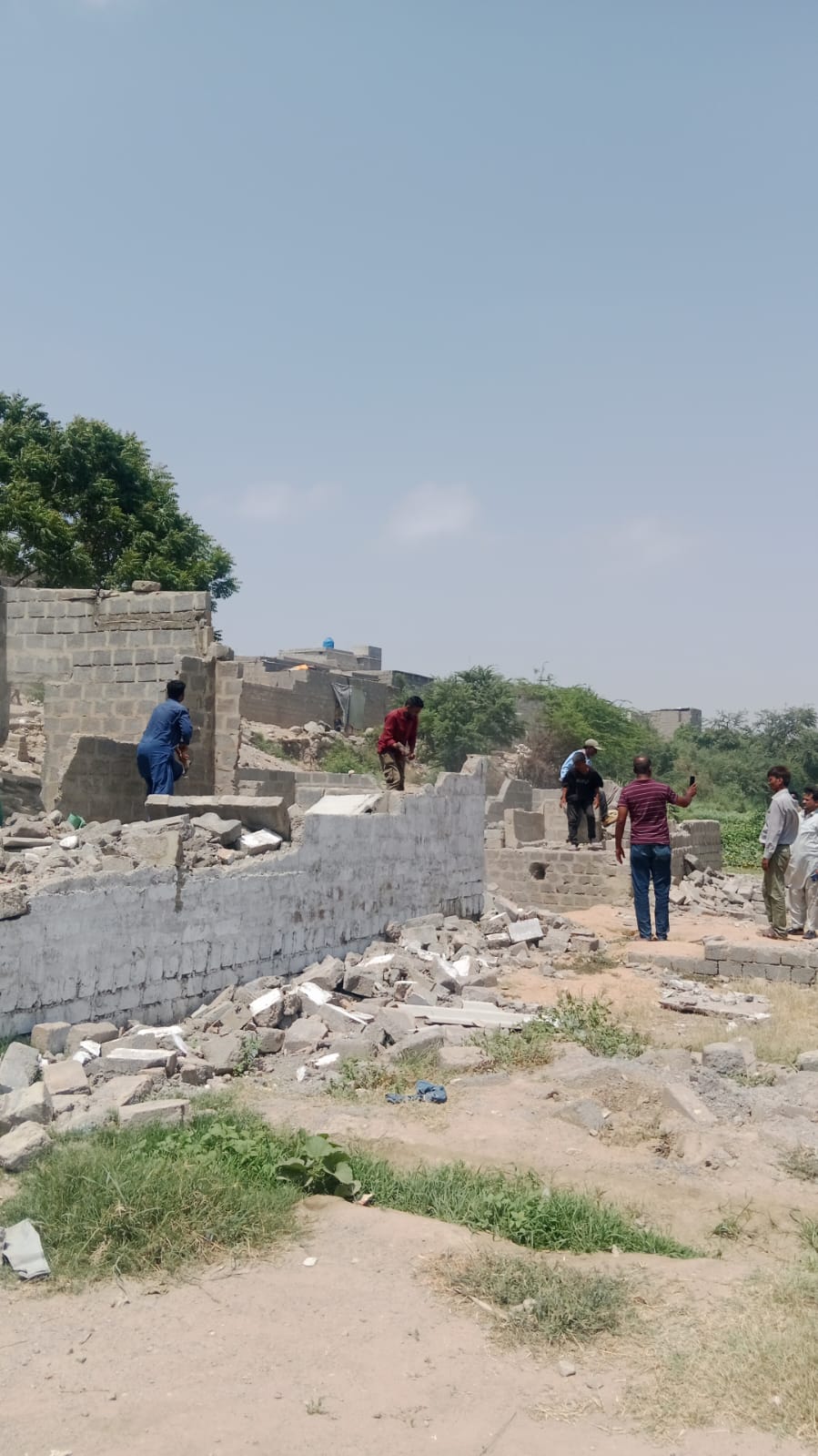 Anti-encroachment operation in Badal Goth Sub-Division, Shah Faisal,