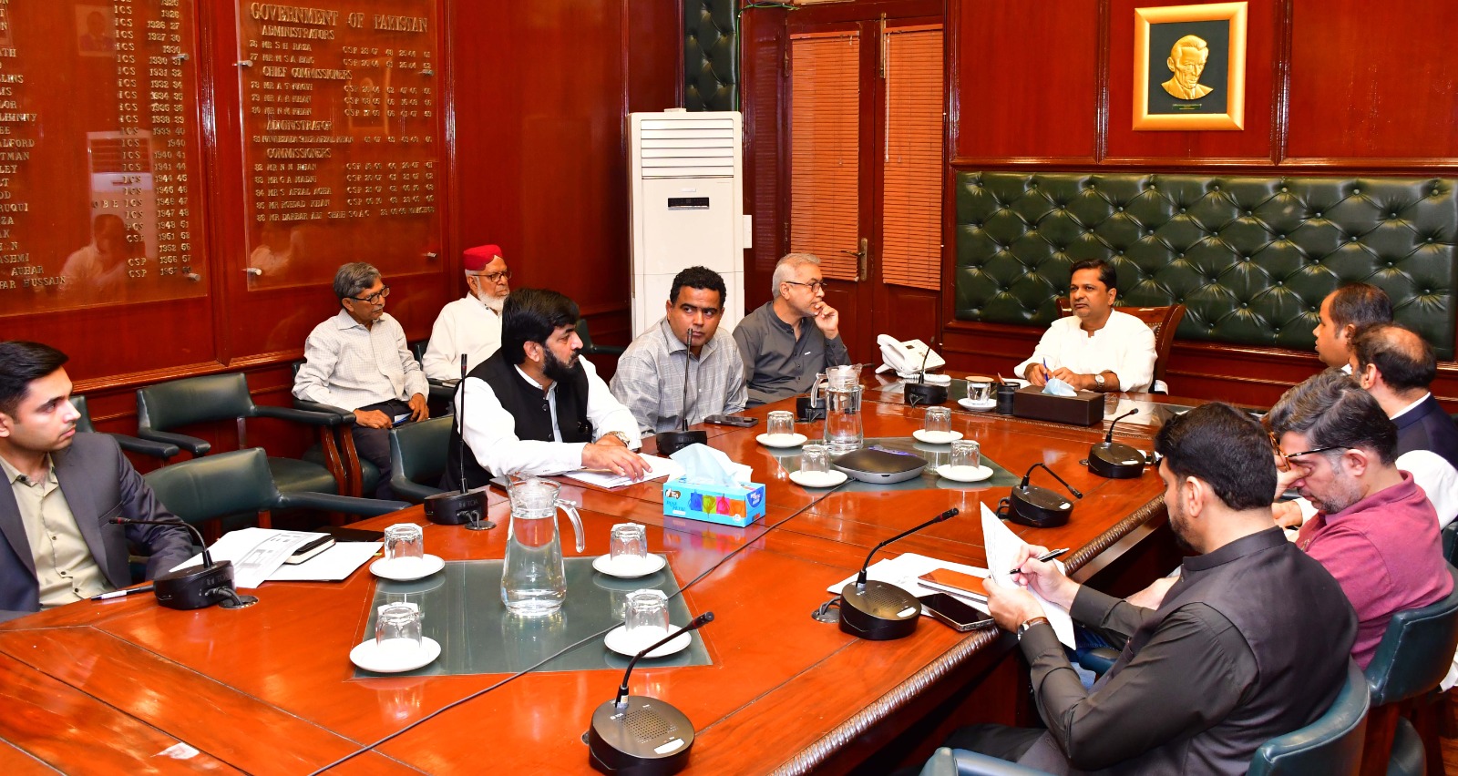 Commissioner Karachi chaired a meeting with the district administration 