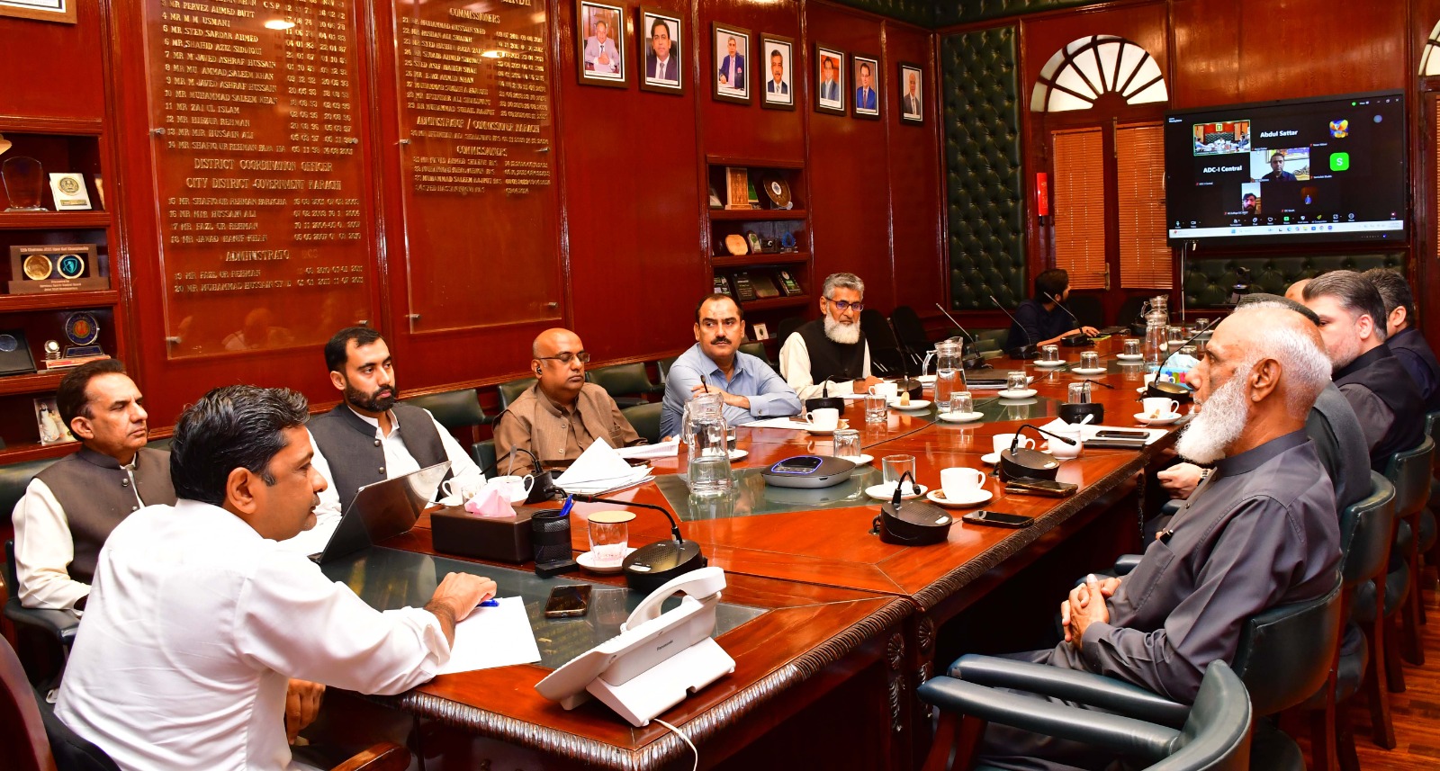 Commissioner Karachi chaired a meeting with the Secretary Food and all Deputy Commissioners of Karachi Division to review the wheat situation across the city