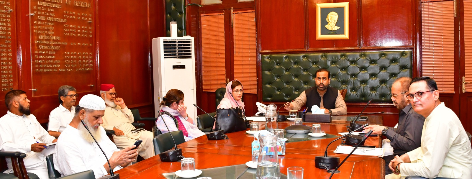 Additional Commissioner-II Karachi chaired a meeting to review the wheat and flour situation across Karachi Division